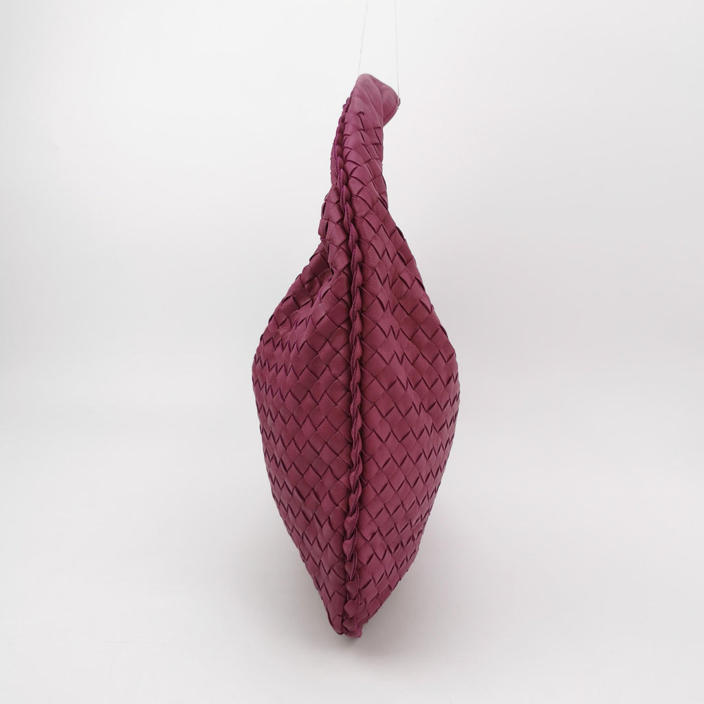 Bottega Veneta Intrecciato Hobo Small Magenta