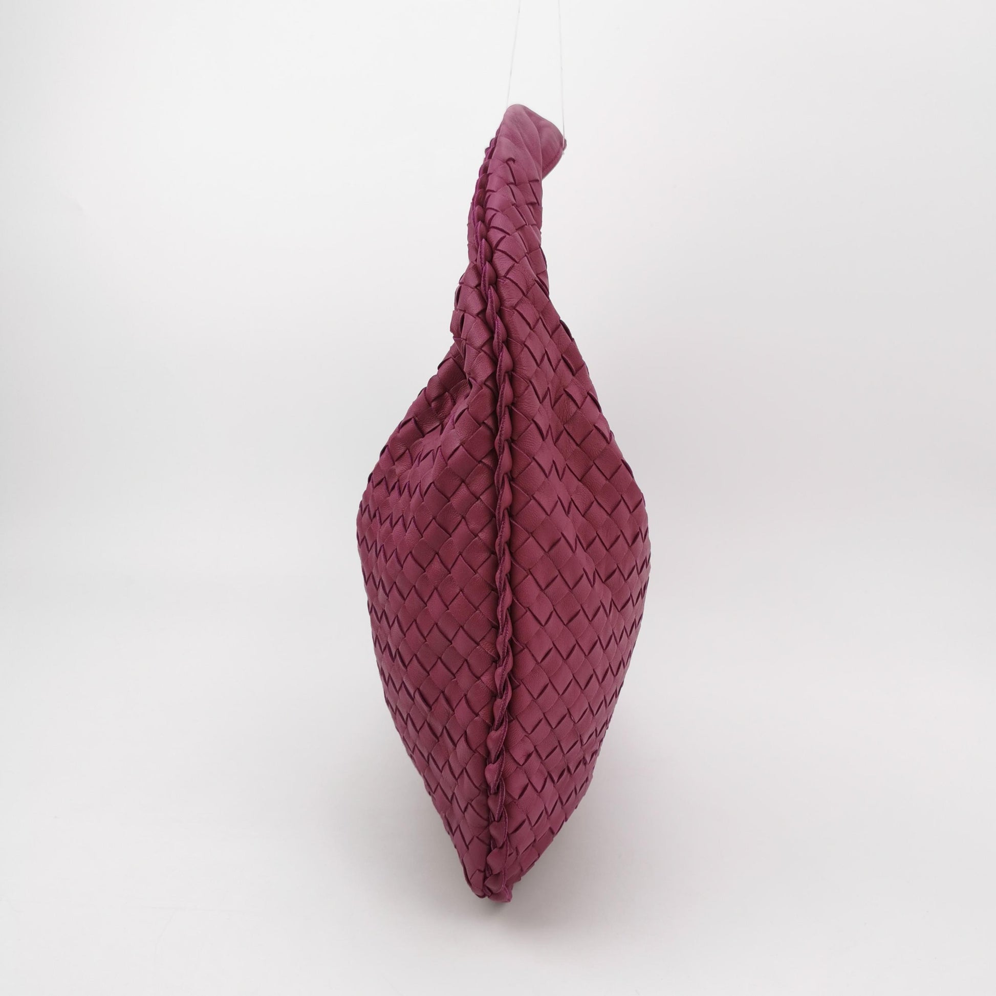 Bottega Veneta Intrecciato Hobo Small Magenta