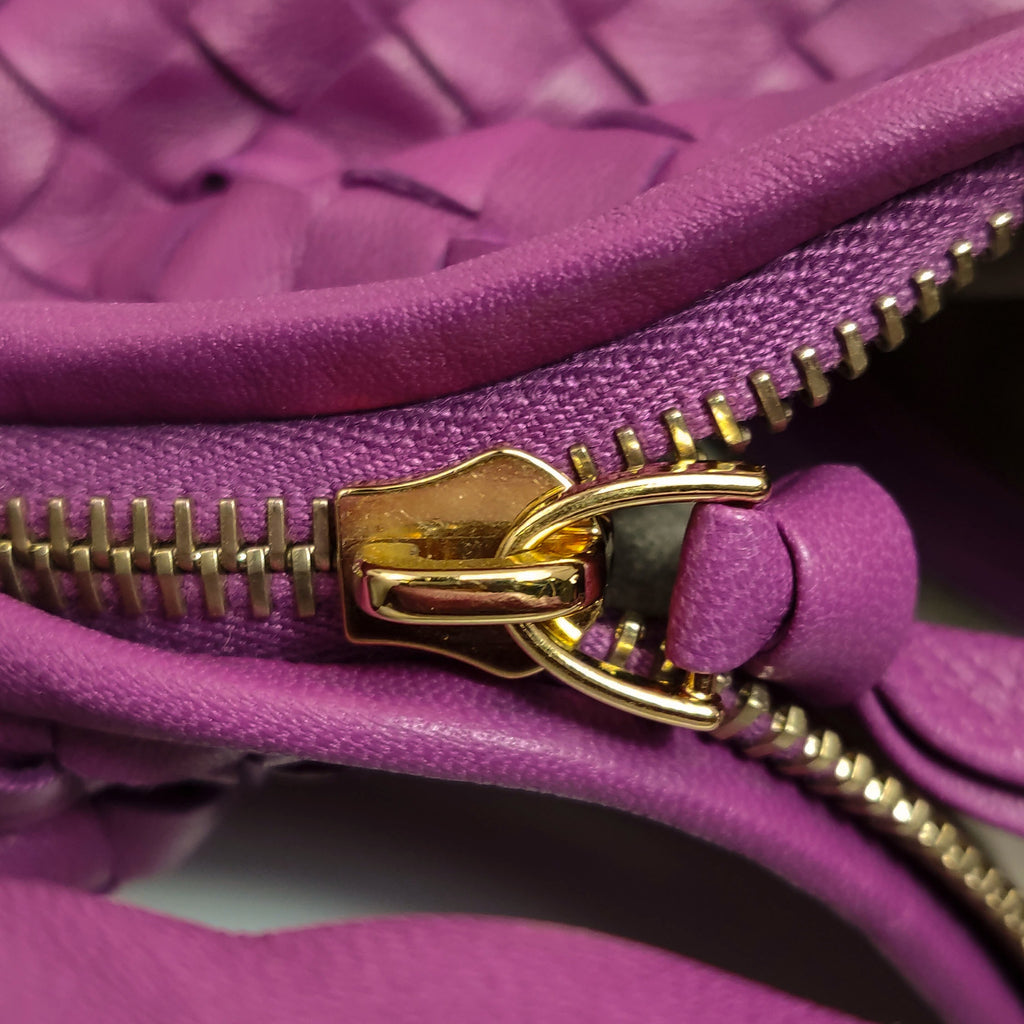 Bottega Veneta Intrecciato Hobo Small Magenta
