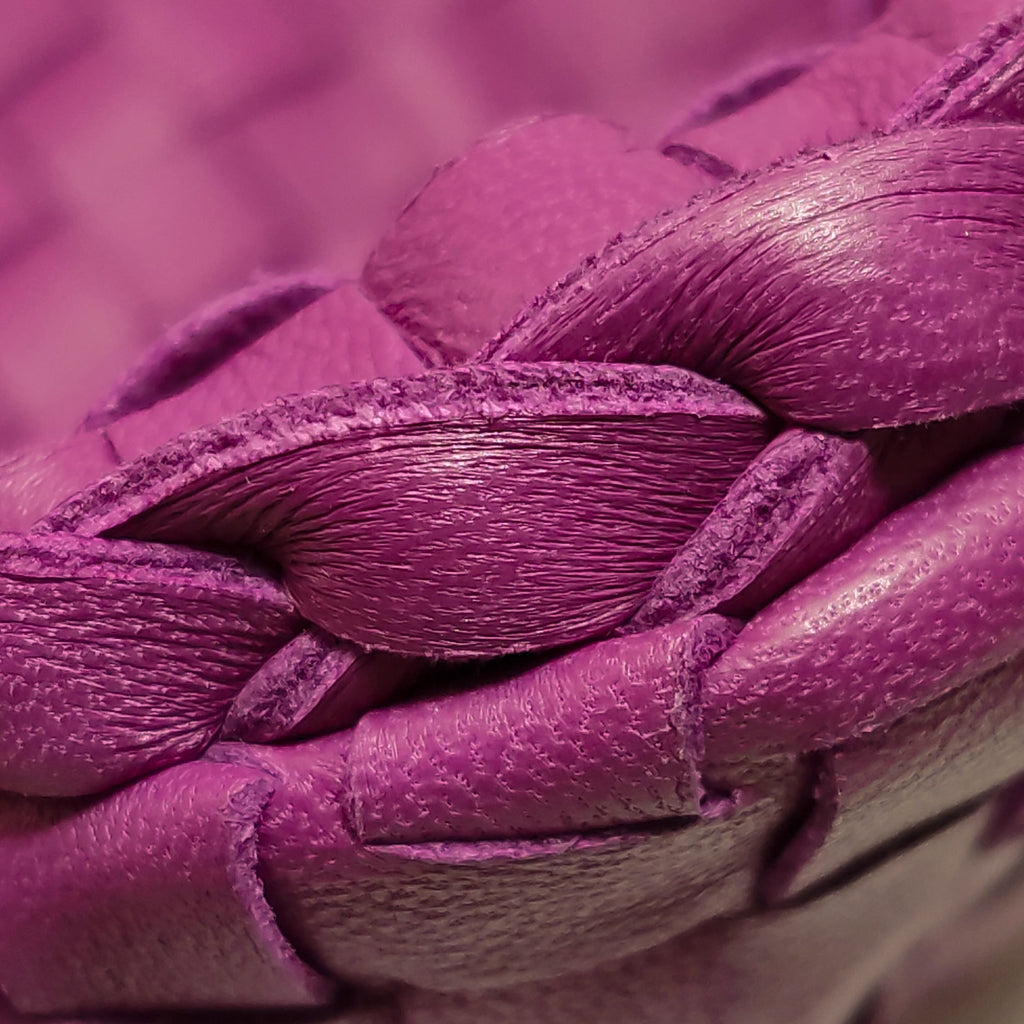 Bottega Veneta Intrecciato Hobo Small Magenta