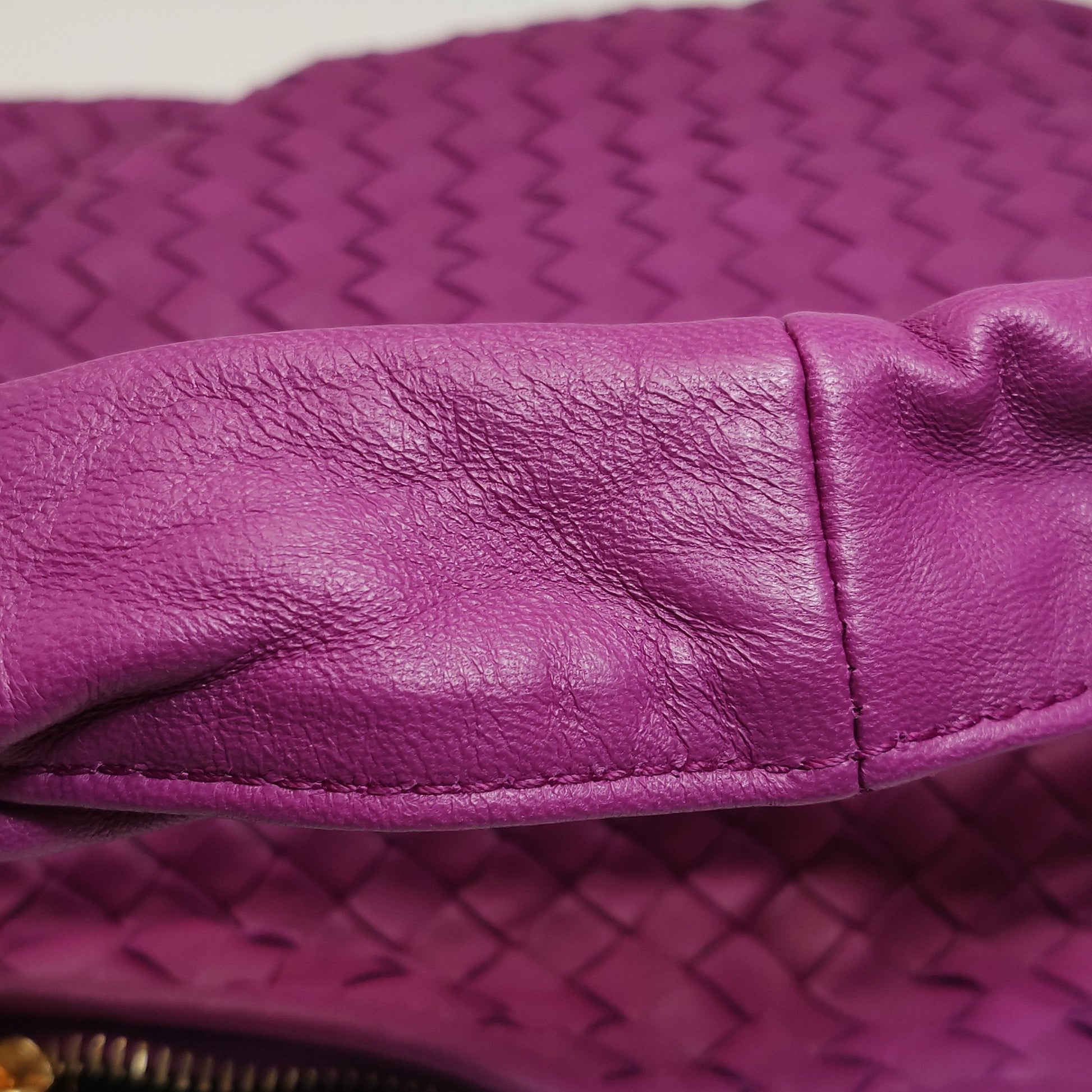 Bottega Veneta Intrecciato Hobo Small Magenta
