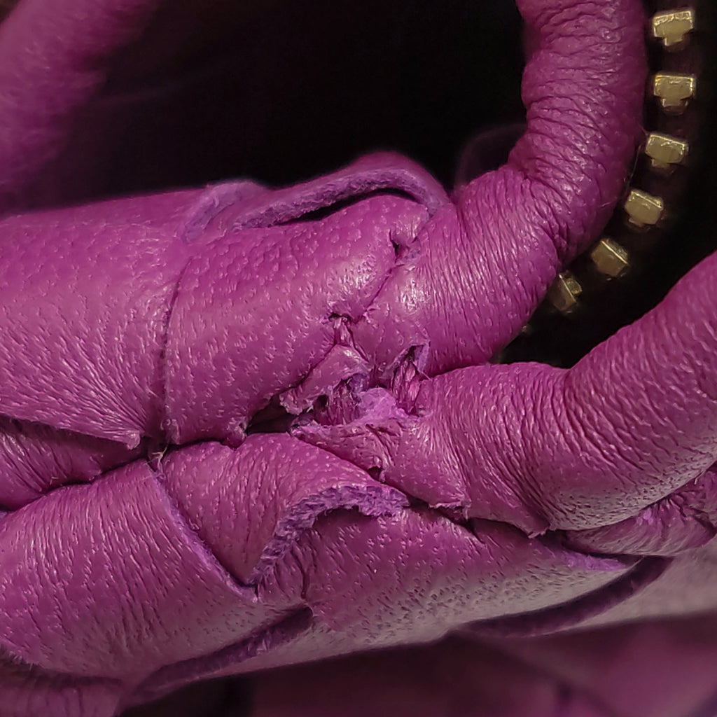 Bottega Veneta Intrecciato Hobo Small Magenta