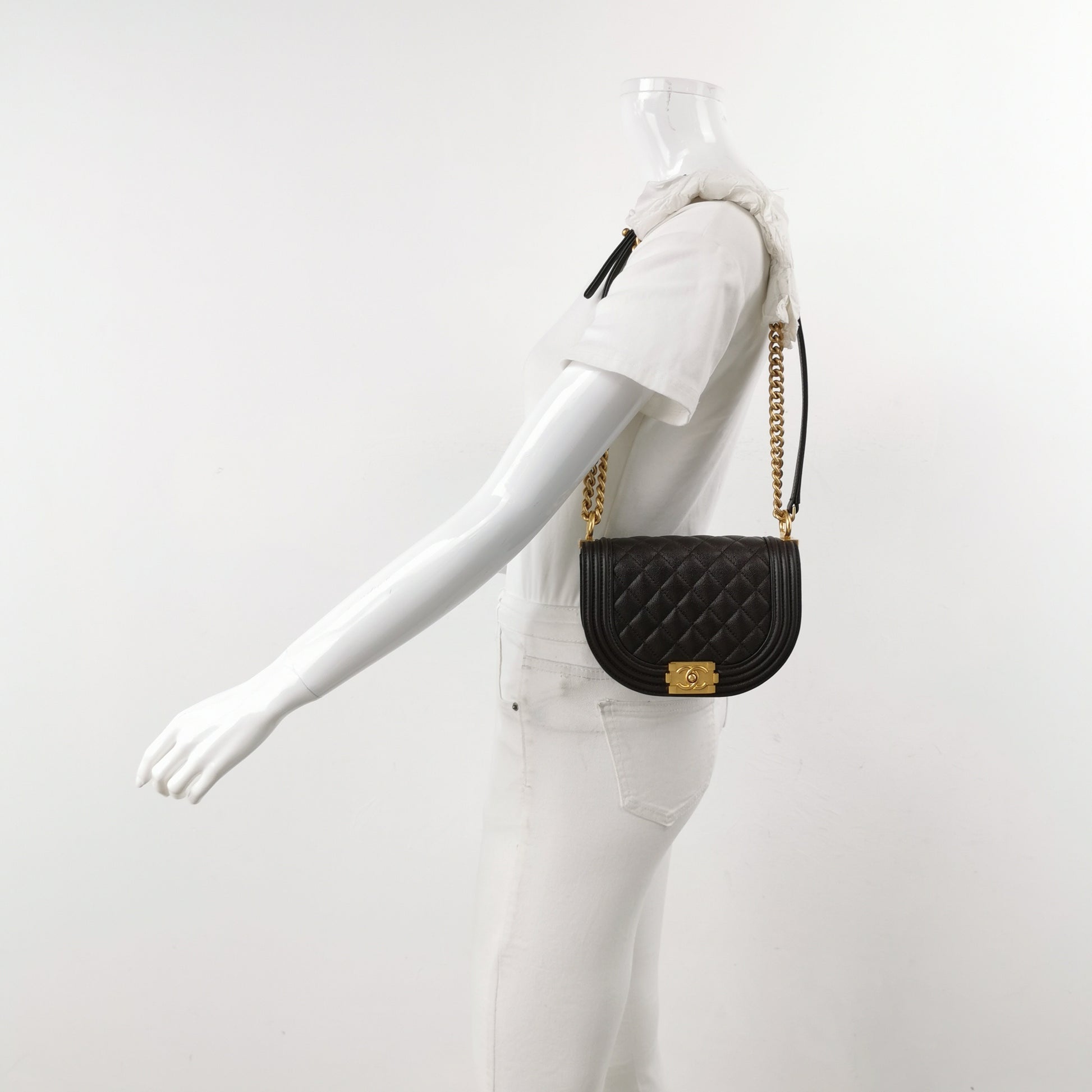 Chanel Boy Small Half Moon Crossbody