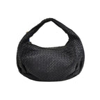 Bottega Veneta Intrecciato Belly Hobo Charcoal Blue