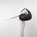 Bottega Veneta Intrecciato Belly Hobo Charcoal Blue
