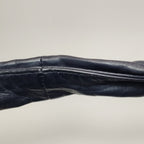 Bottega Veneta Intrecciato Belly Hobo Charcoal Blue