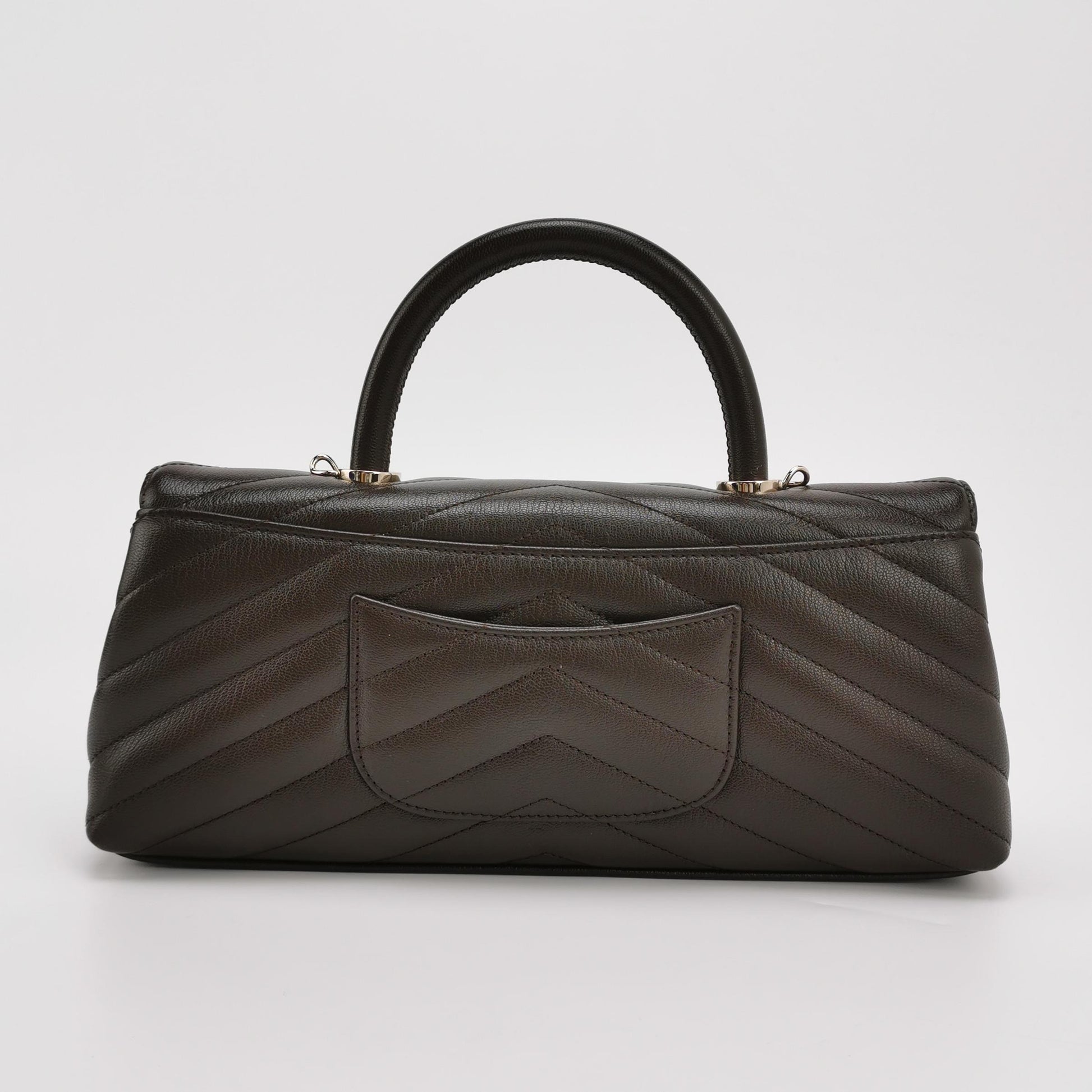 Chanel Coco Maxi East West Chevron Caviar