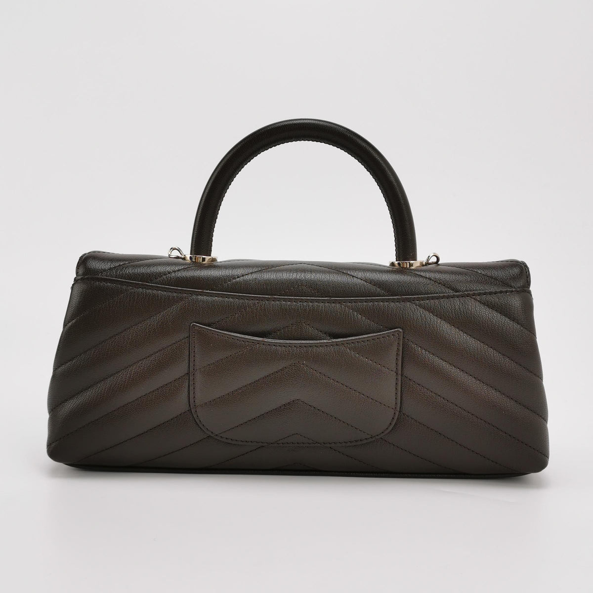Chanel Coco Maxi East West Chevron Caviar