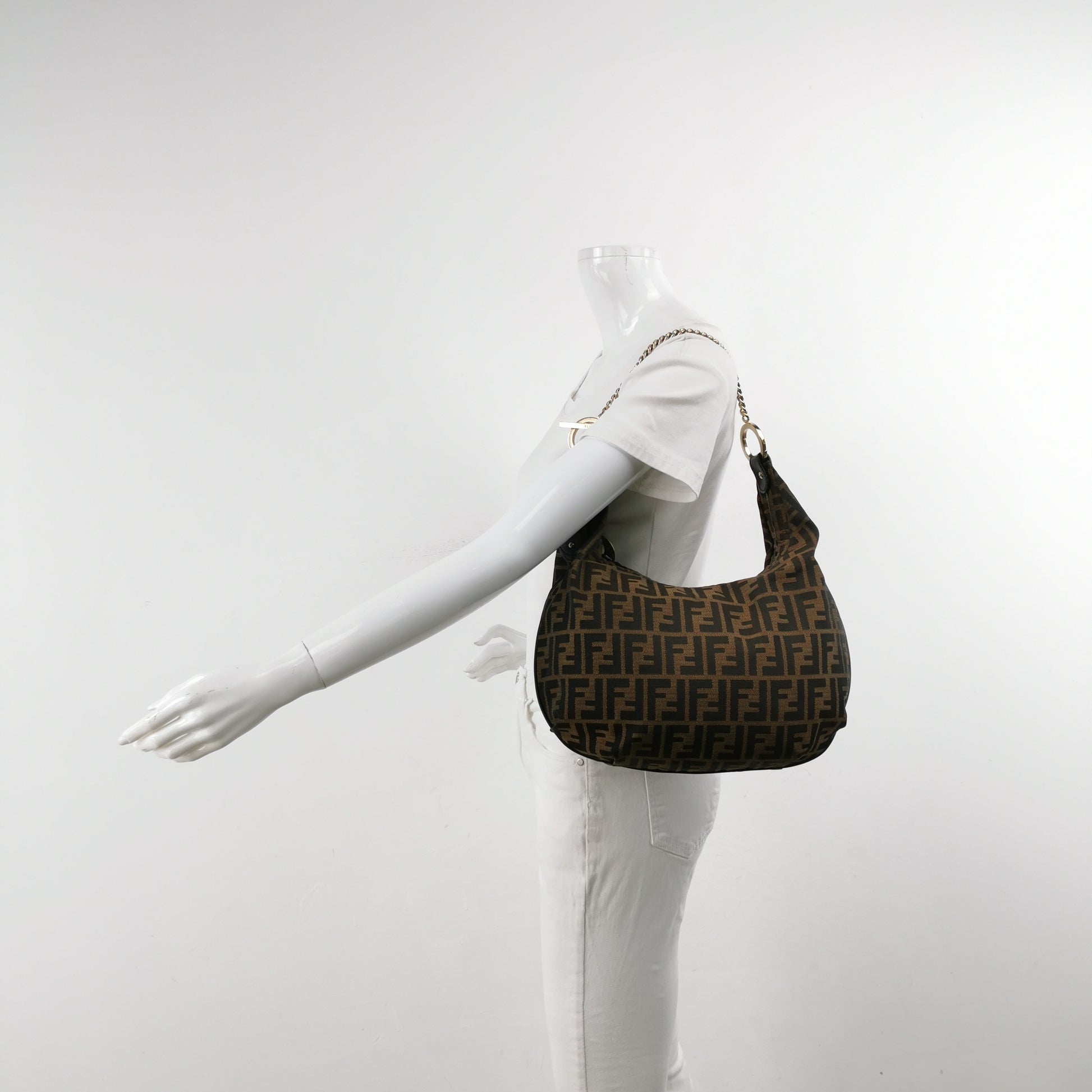 Fendi Zucca Chef Chain Hobo