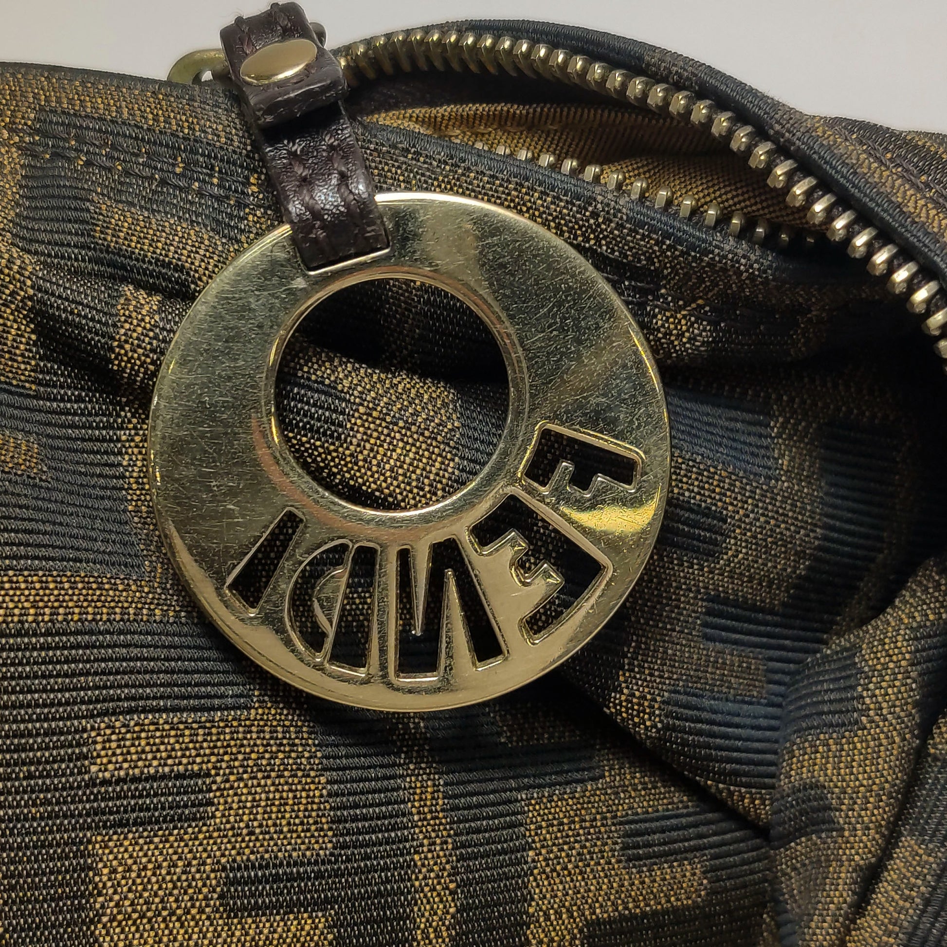 Fendi Zucca Chef Chain Hobo