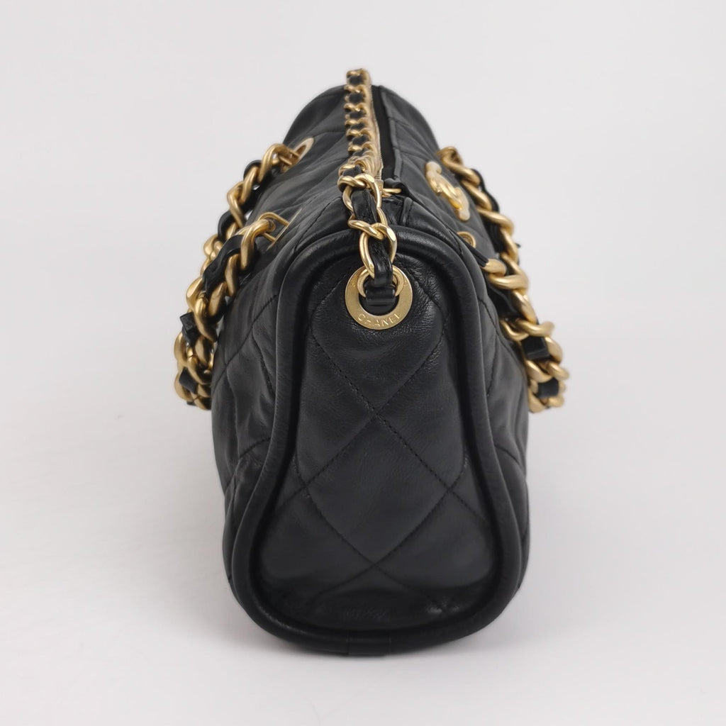 Chanel Quilted Bowling Bag
