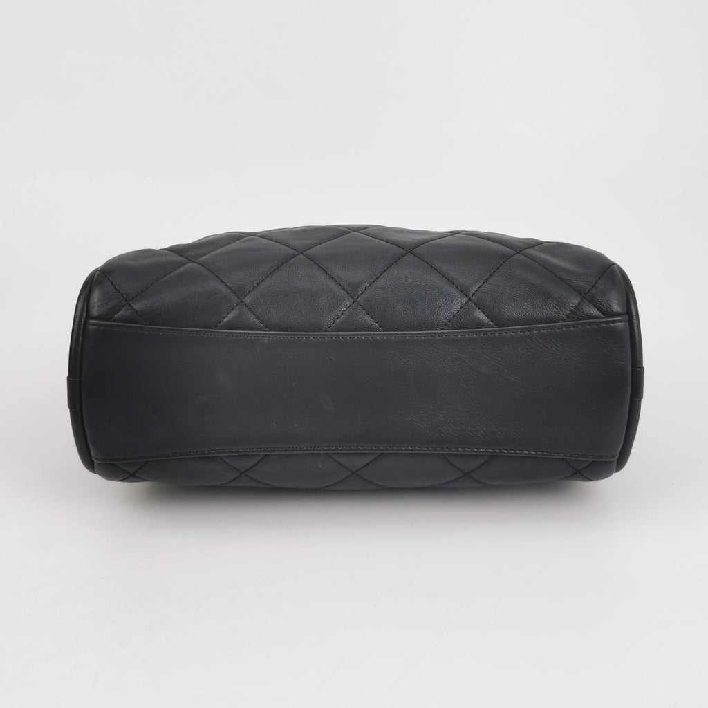 Chanel Quilted Bowling Bag