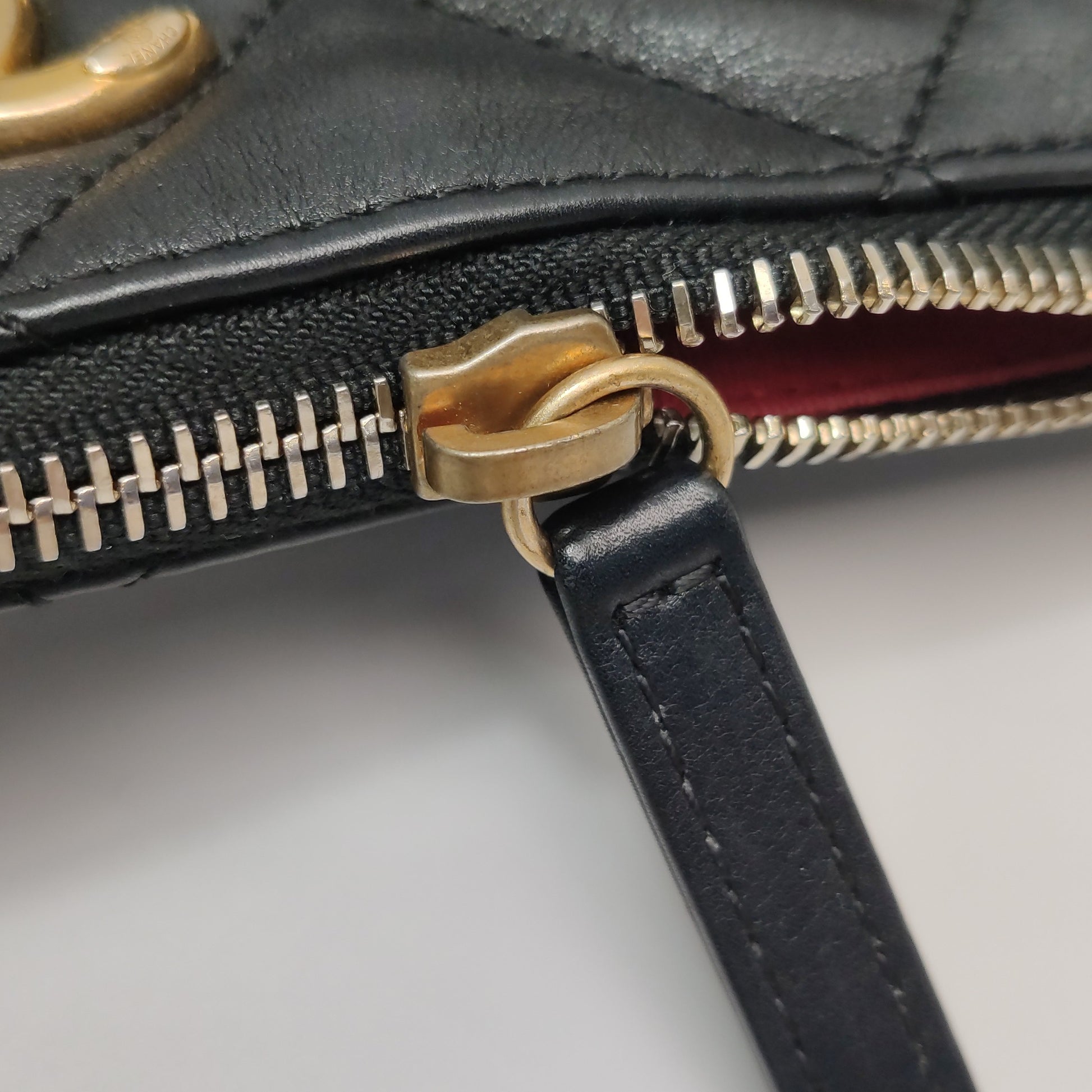 Chanel Quilted Bowling Bag