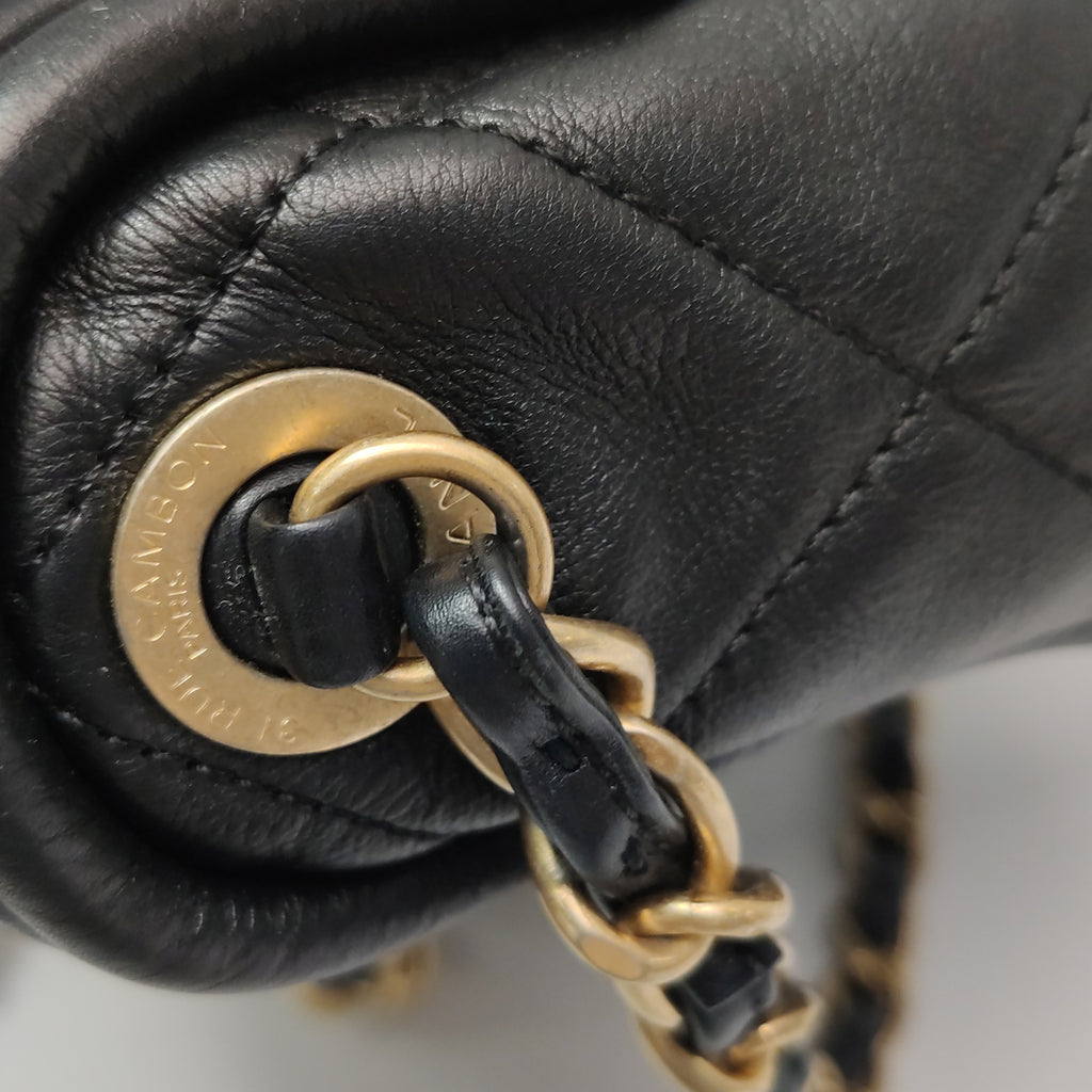Chanel Quilted Bowling Bag