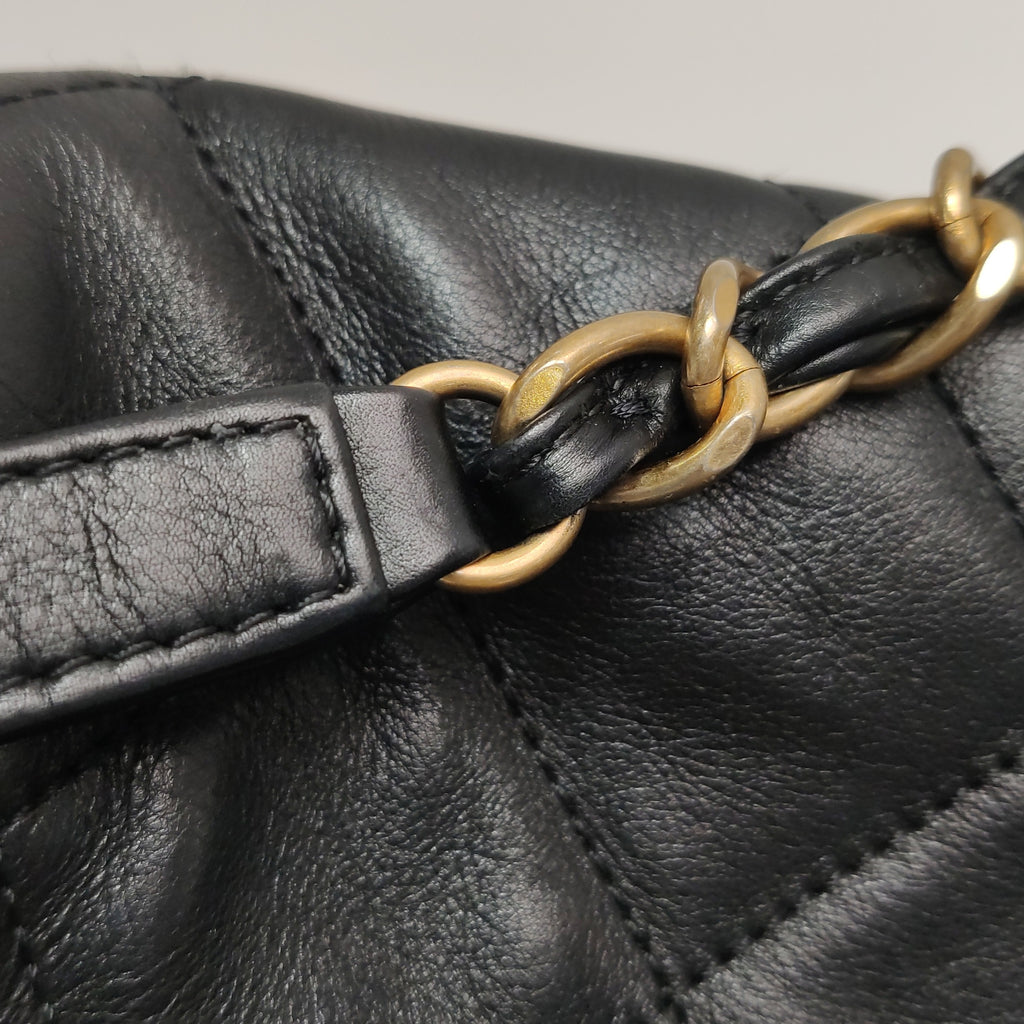 Chanel Quilted Bowling Bag