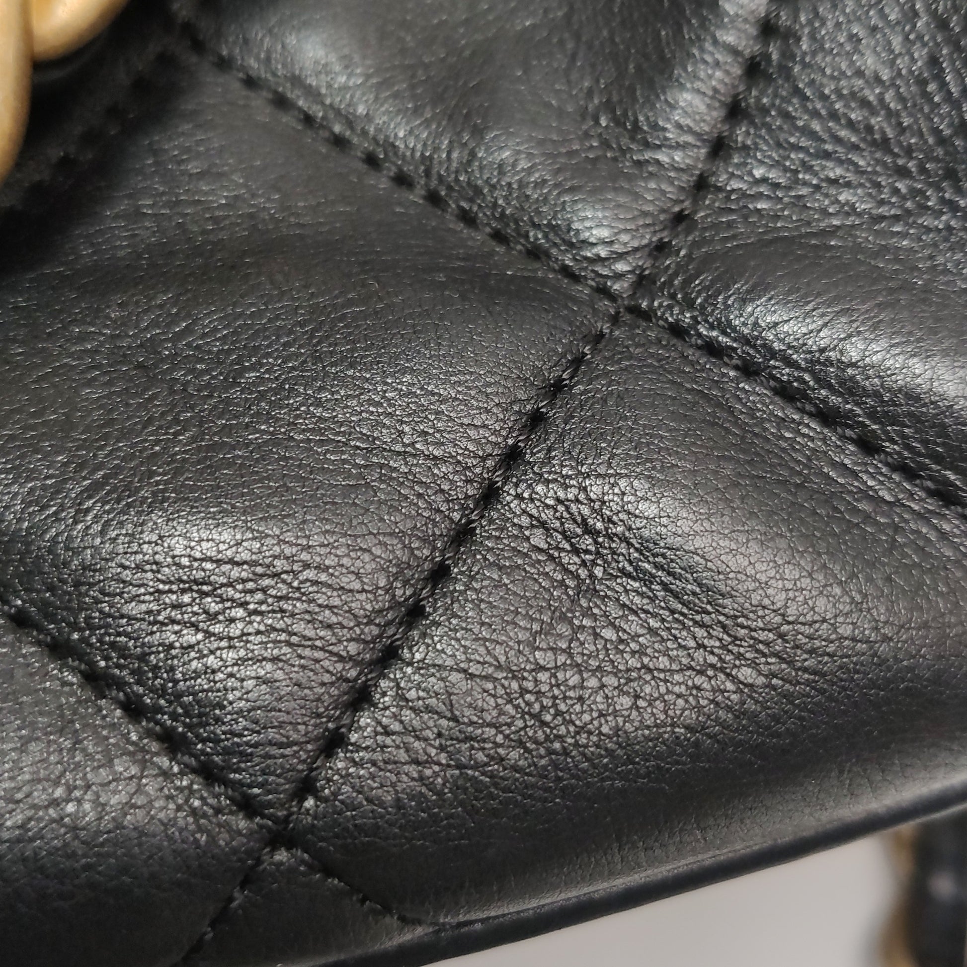 Chanel Quilted Bowling Bag