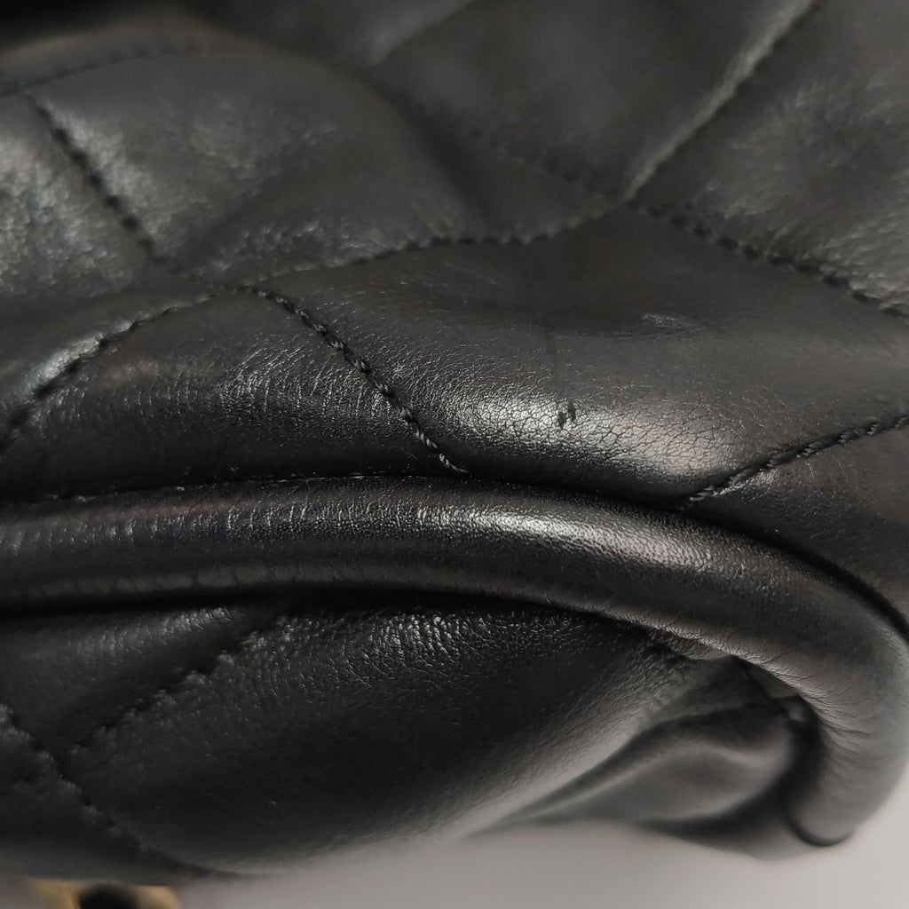 Chanel Quilted Bowling Bag
