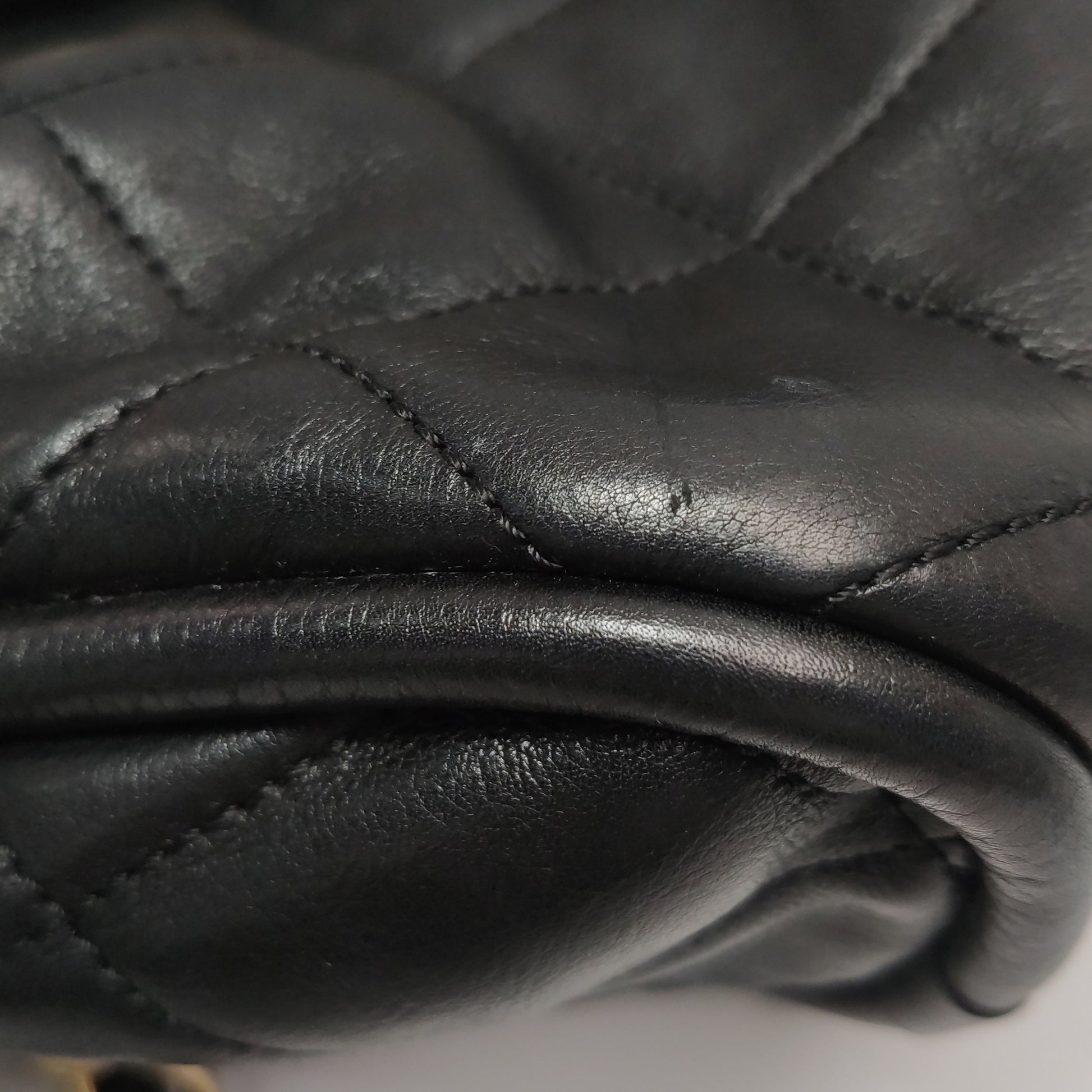 Chanel Quilted Bowling Bag