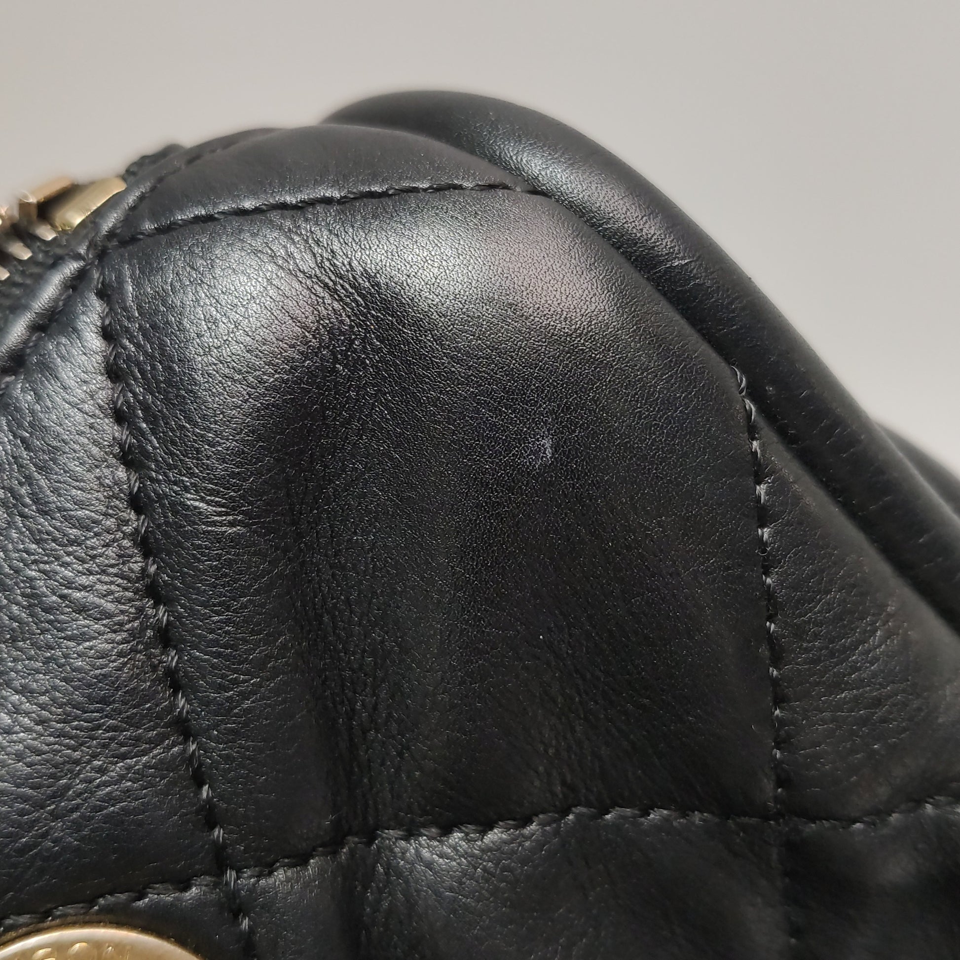 Chanel Quilted Bowling Bag