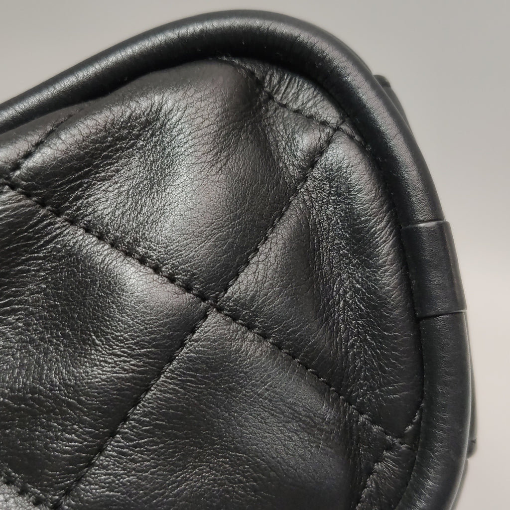 Chanel Quilted Bowling Bag