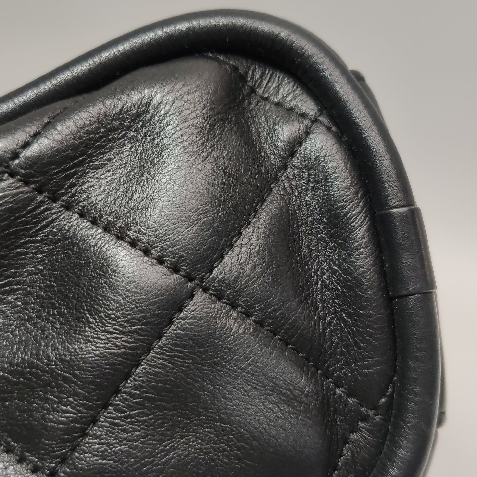 Chanel Quilted Bowling Bag