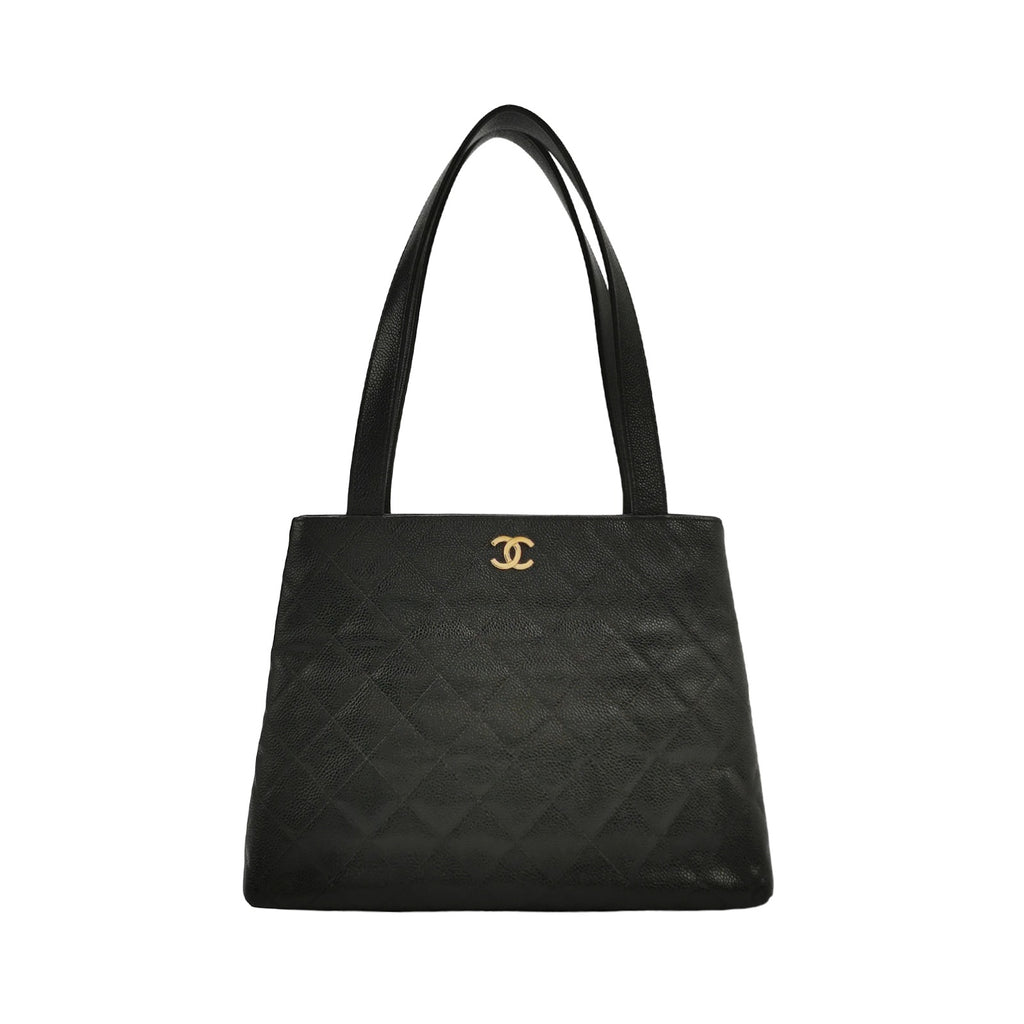 Chanel Quilted Caviar Shopper Tote