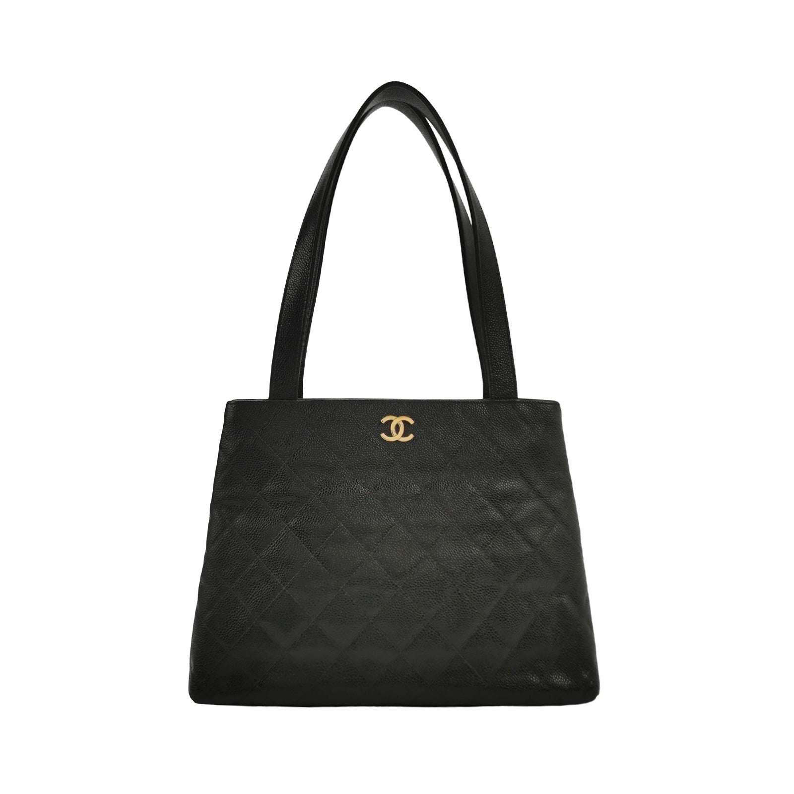 Chanel Quilted Caviar Shopper Tote