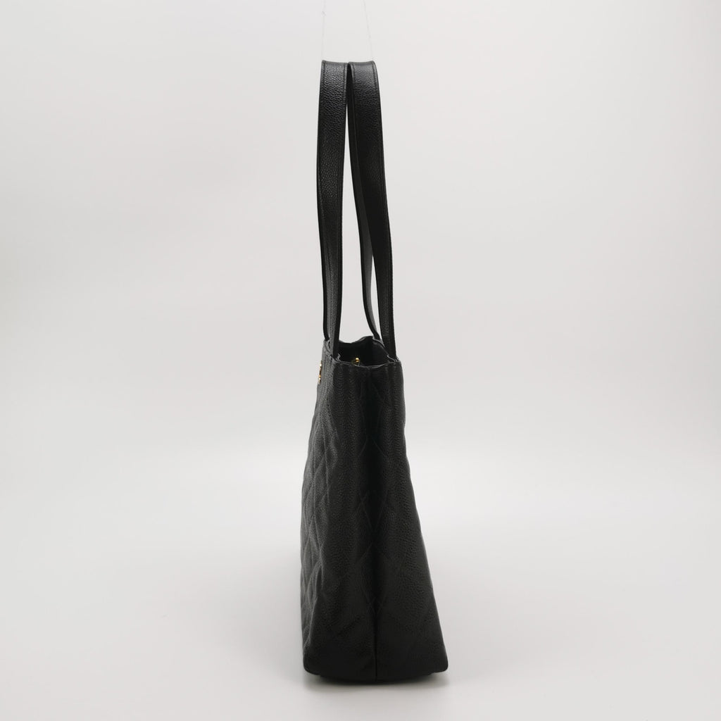 Chanel Quilted Caviar Shopper Tote
