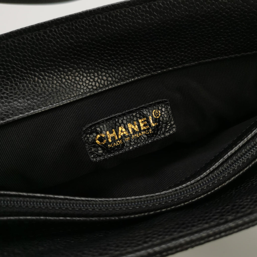 Chanel Quilted Caviar Shopper Tote