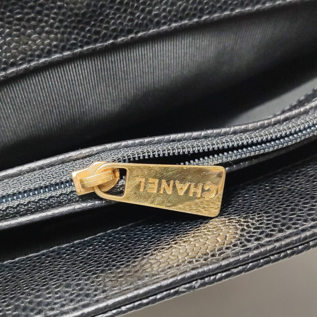 Chanel Quilted Caviar Shopper Tote