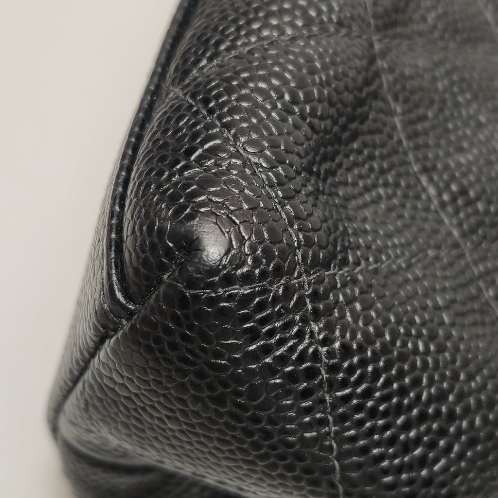 Chanel Quilted Caviar Shopper Tote