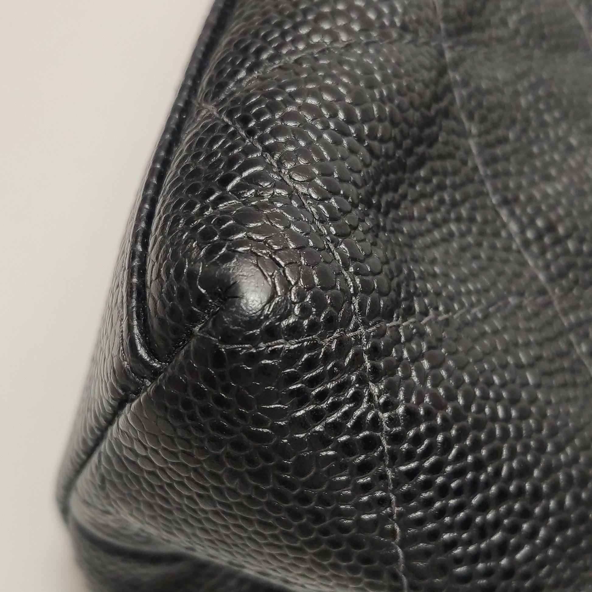 Chanel Quilted Caviar Shopper Tote