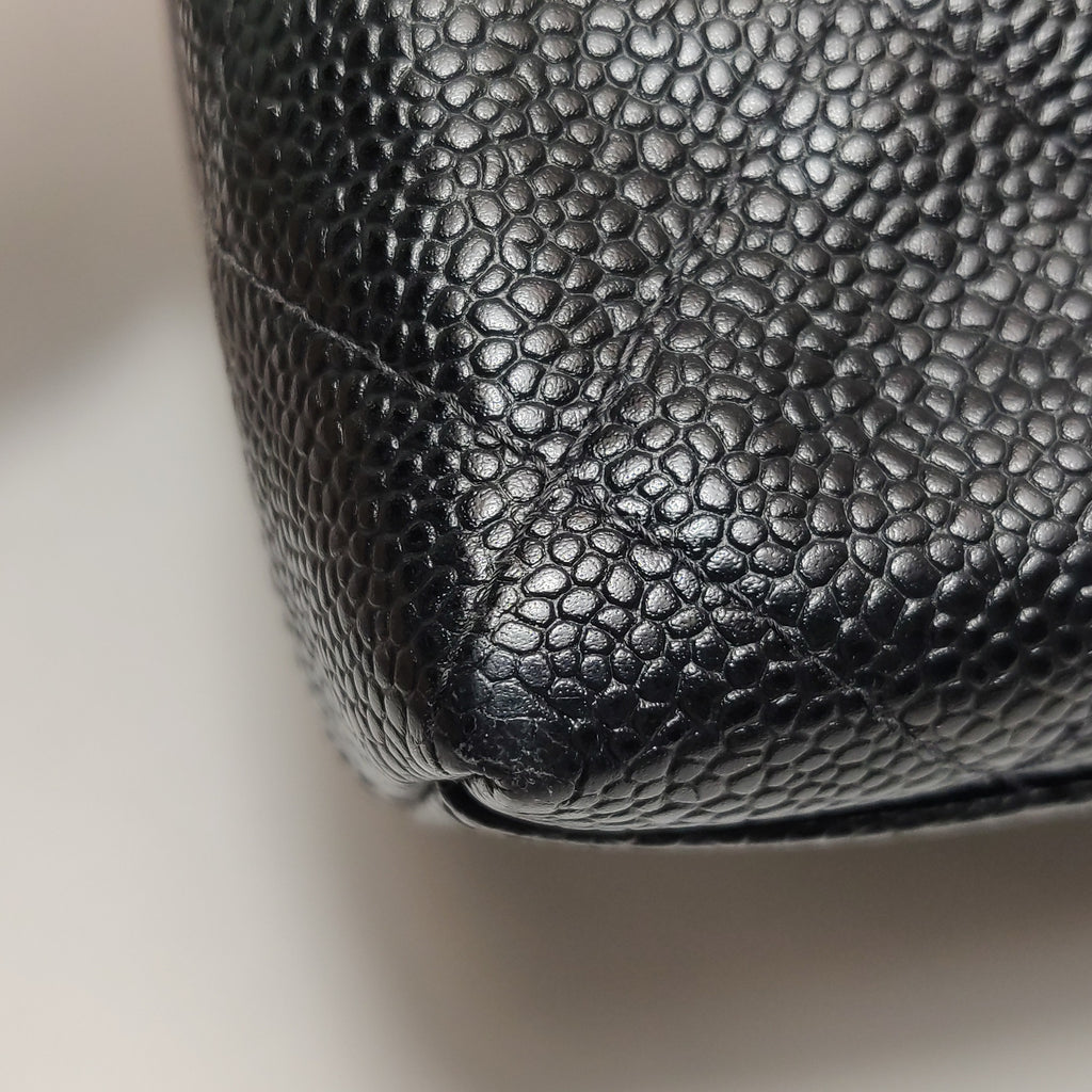 Chanel Quilted Caviar Shopper Tote