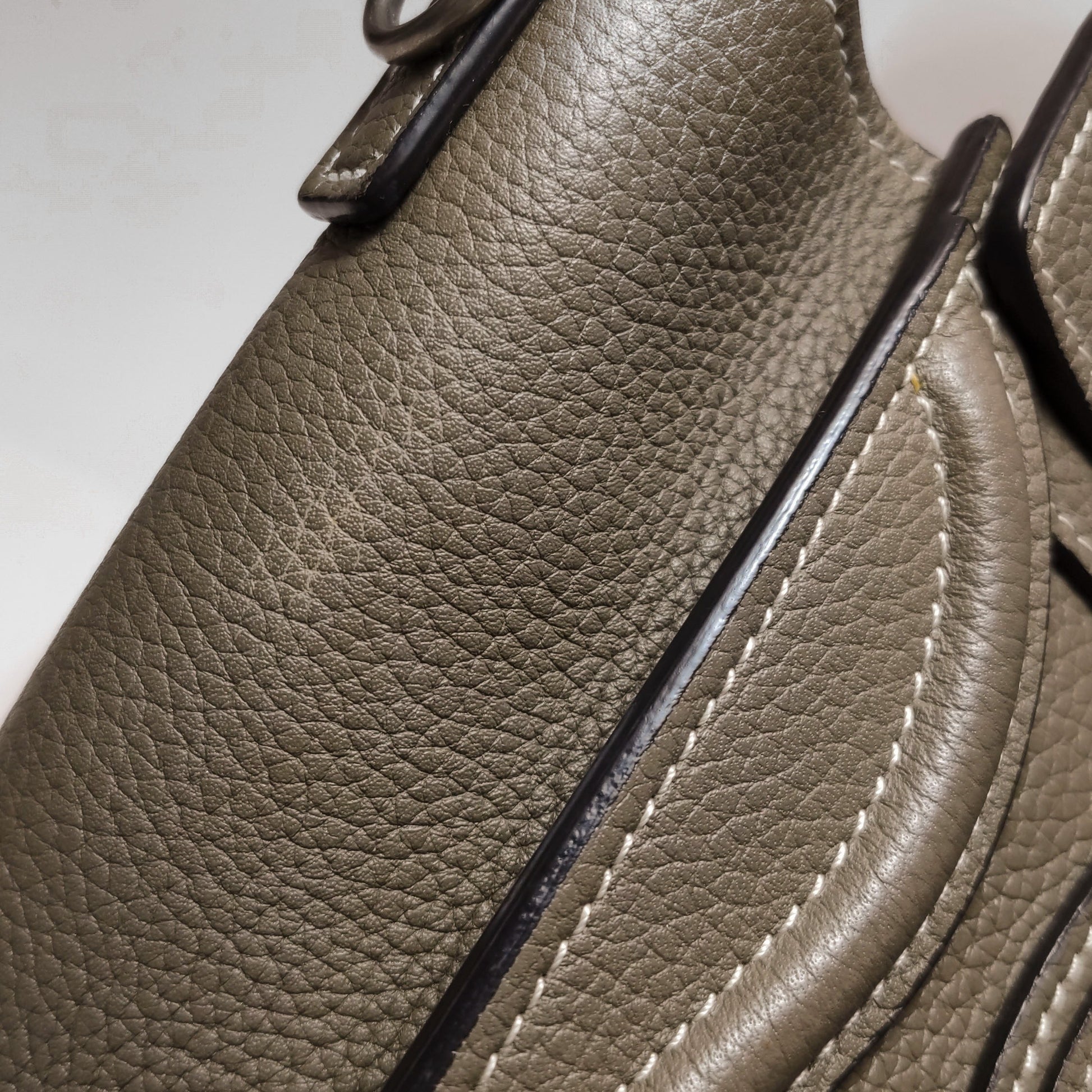 Celine Nano Luggage Grained Beige