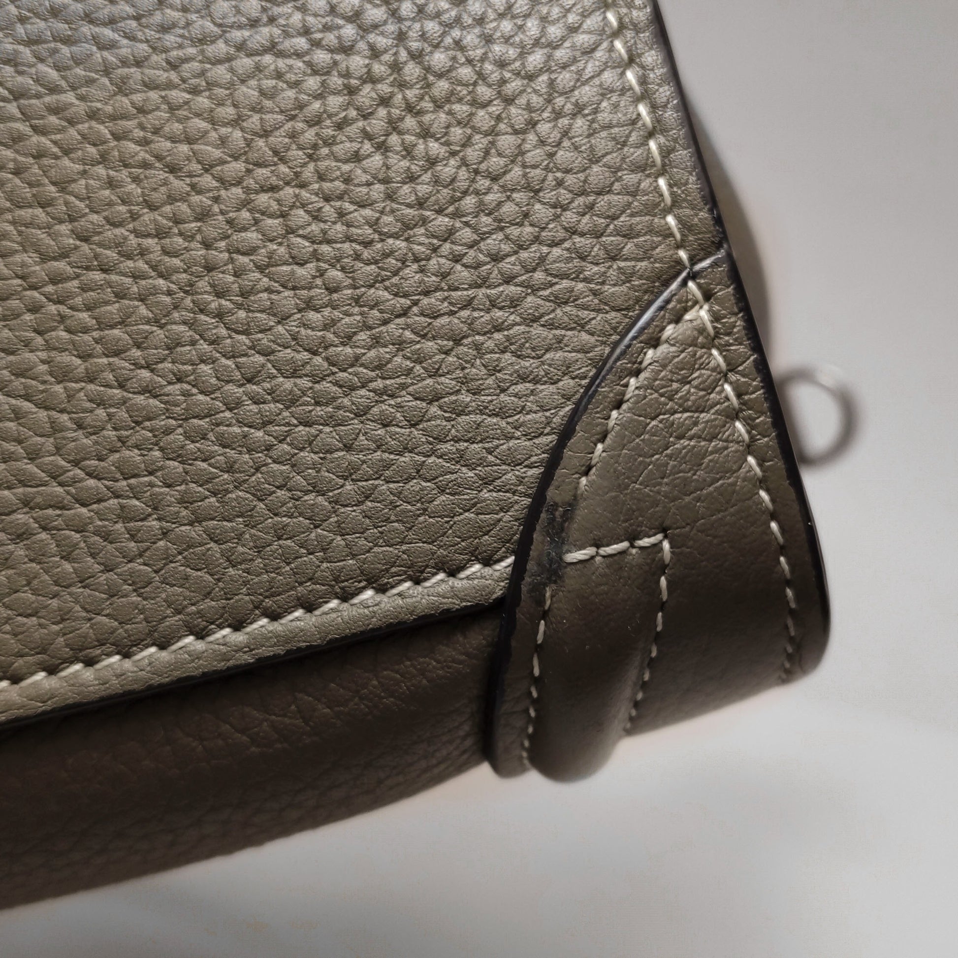 Celine Nano Luggage Grained Beige