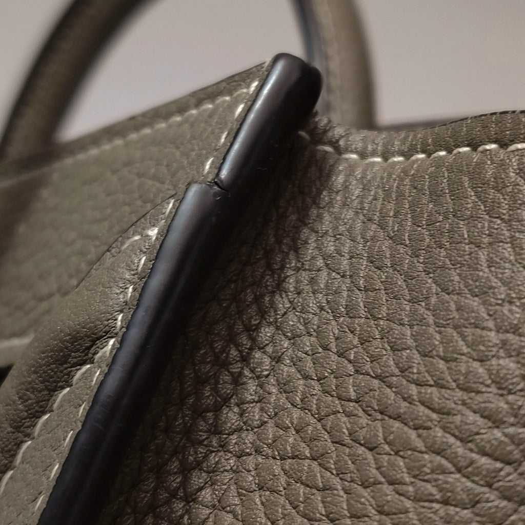 Celine Nano Luggage Grained Beige