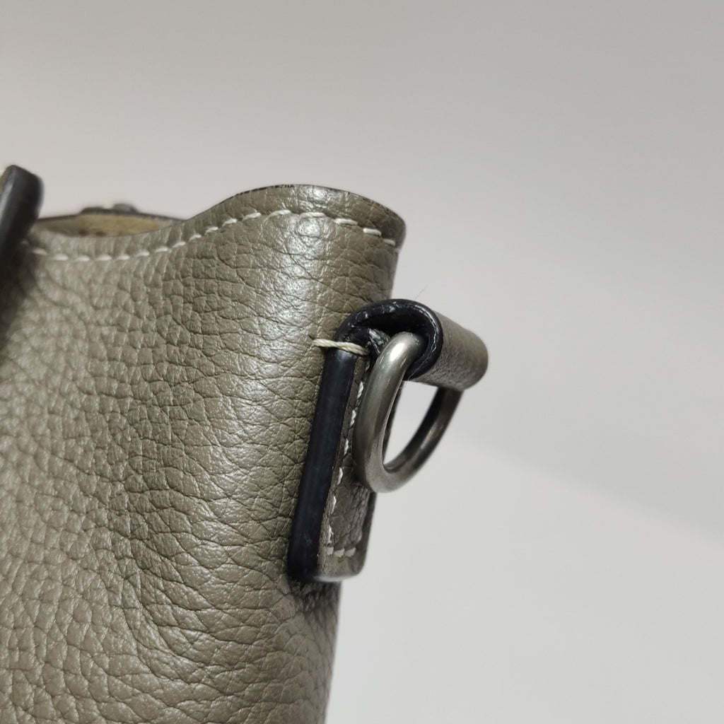 Celine Nano Luggage Grained Beige
