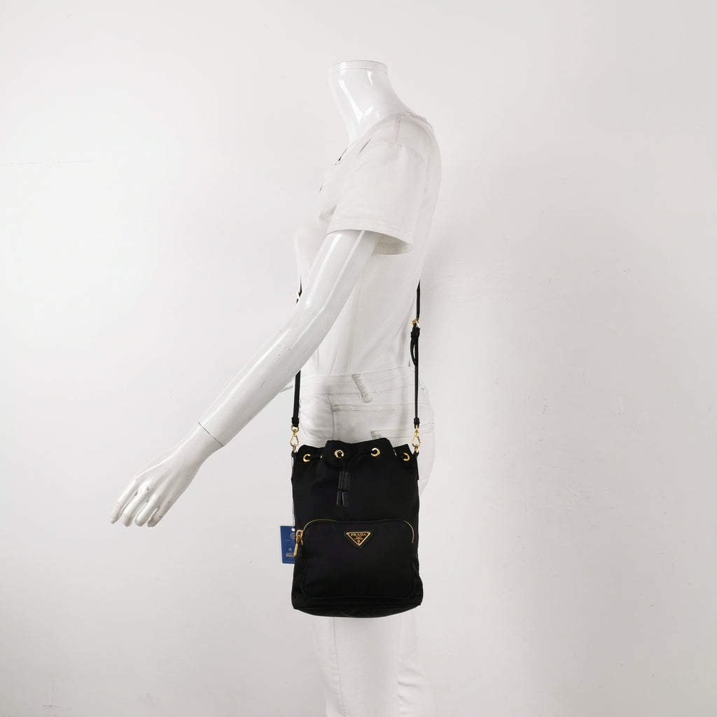 Prada Nylon Duet Drawstring Crossbody