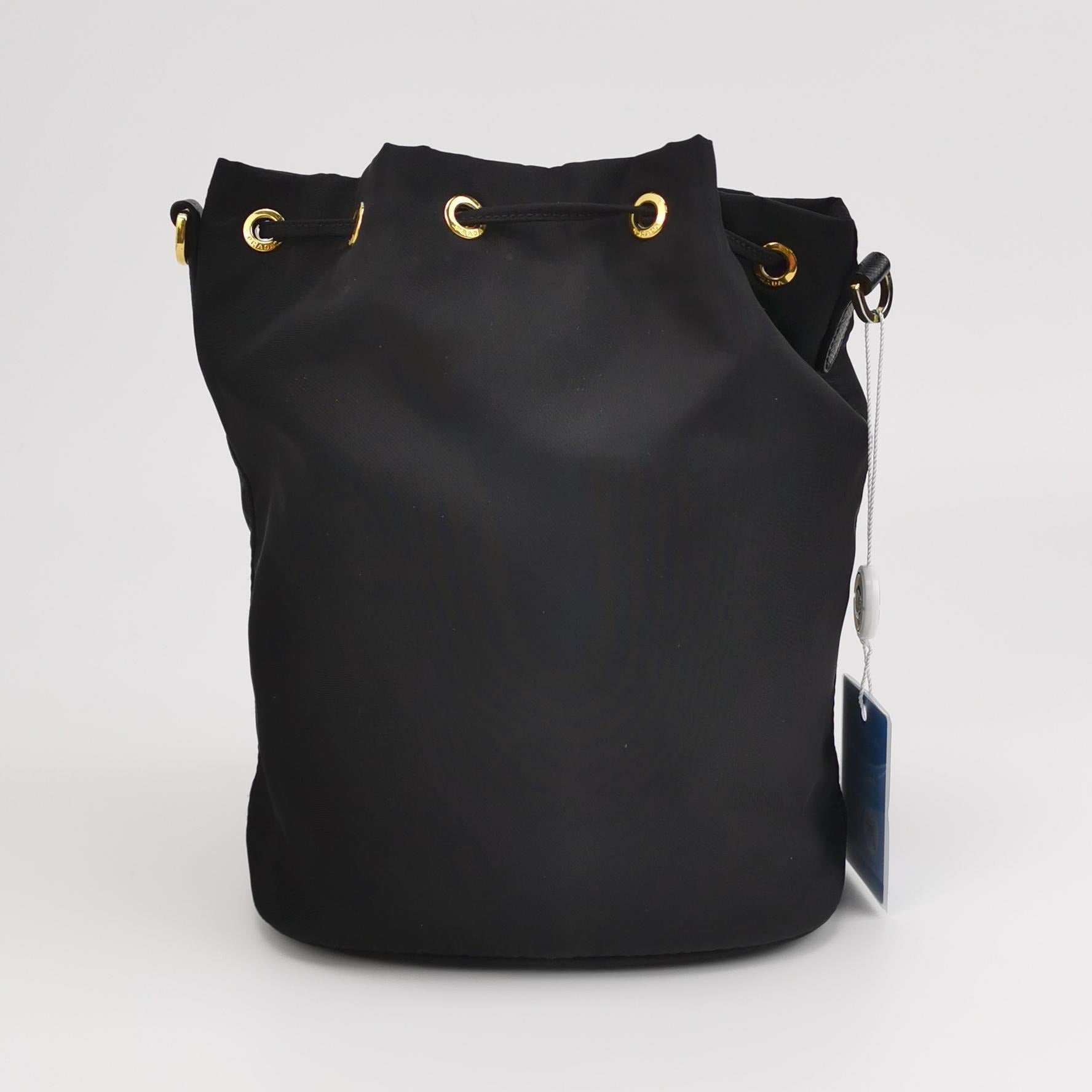 Prada Nylon Duet Drawstring Crossbody