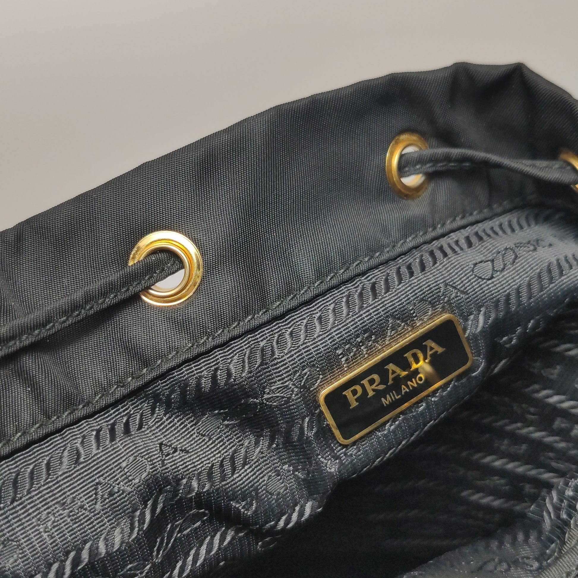 Prada Nylon Duet Drawstring Crossbody