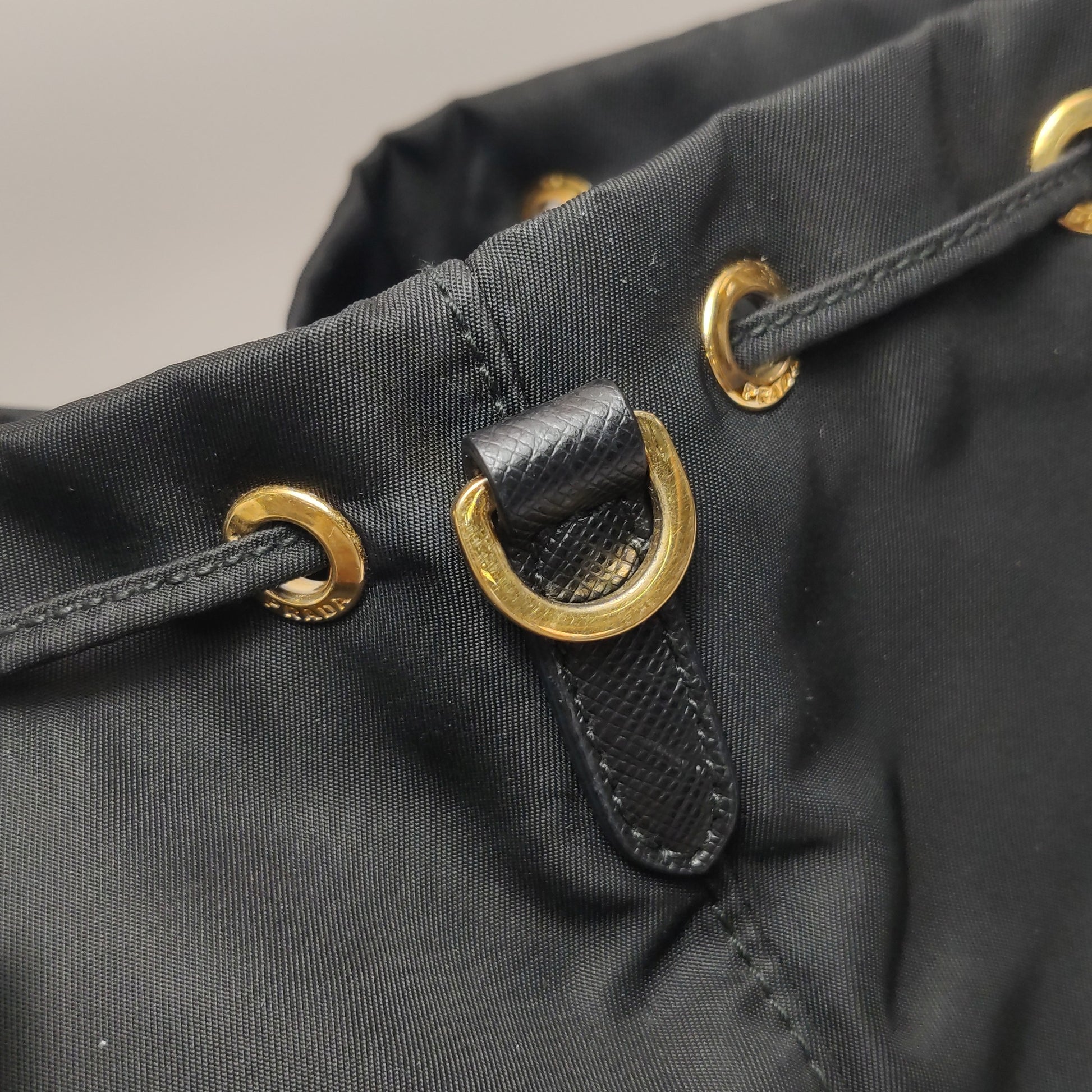 Prada Nylon Duet Drawstring Crossbody