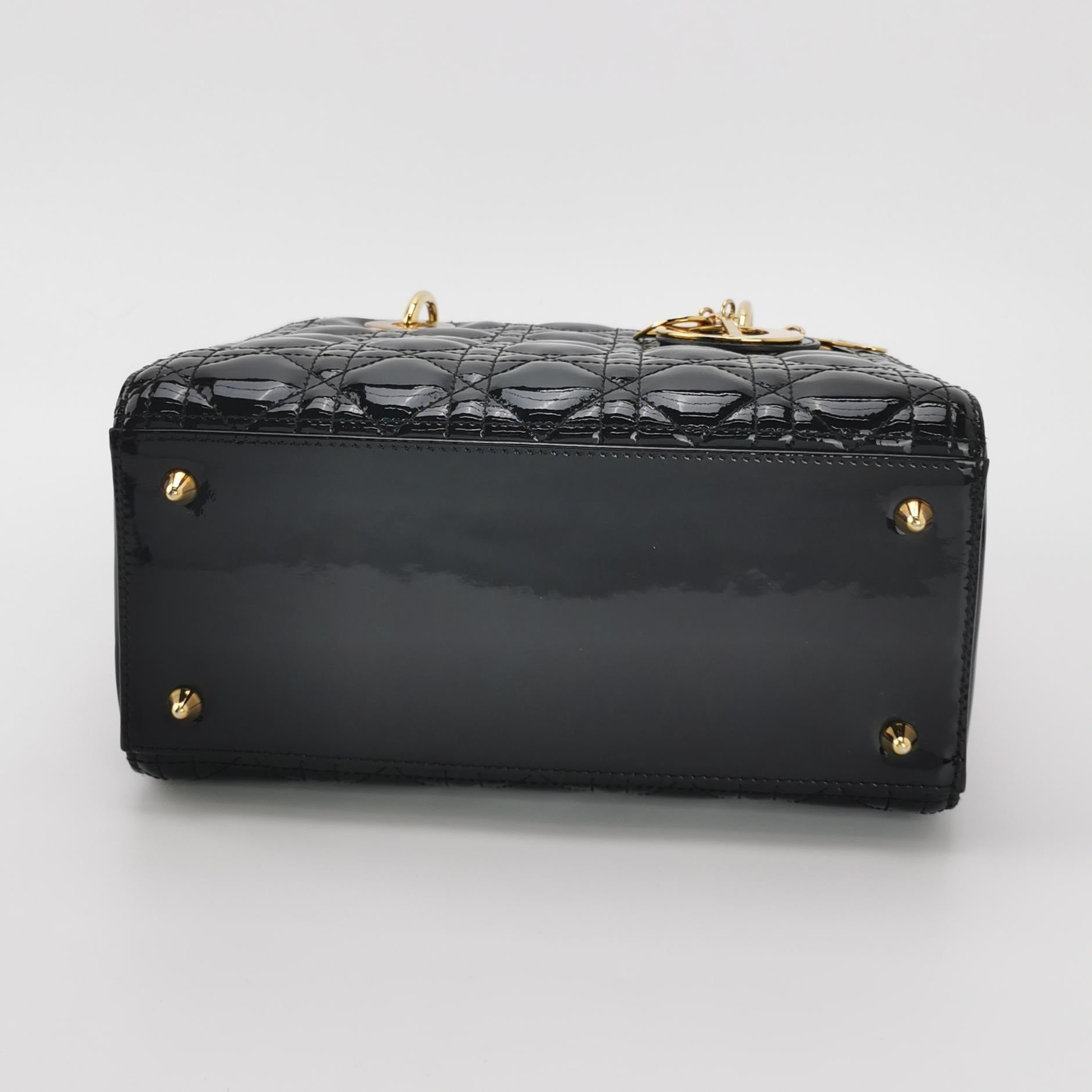 Dior Lady Dior Medium Patent