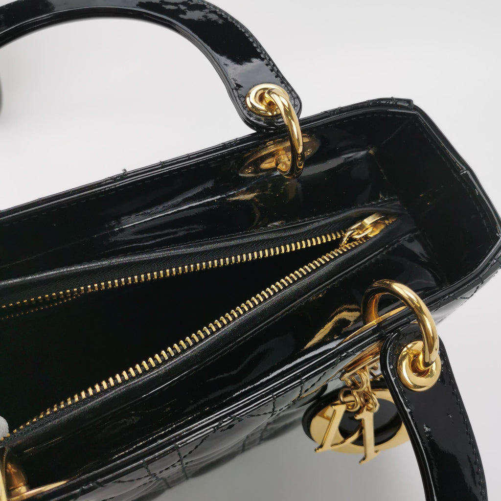 Dior Lady Dior Medium Patent