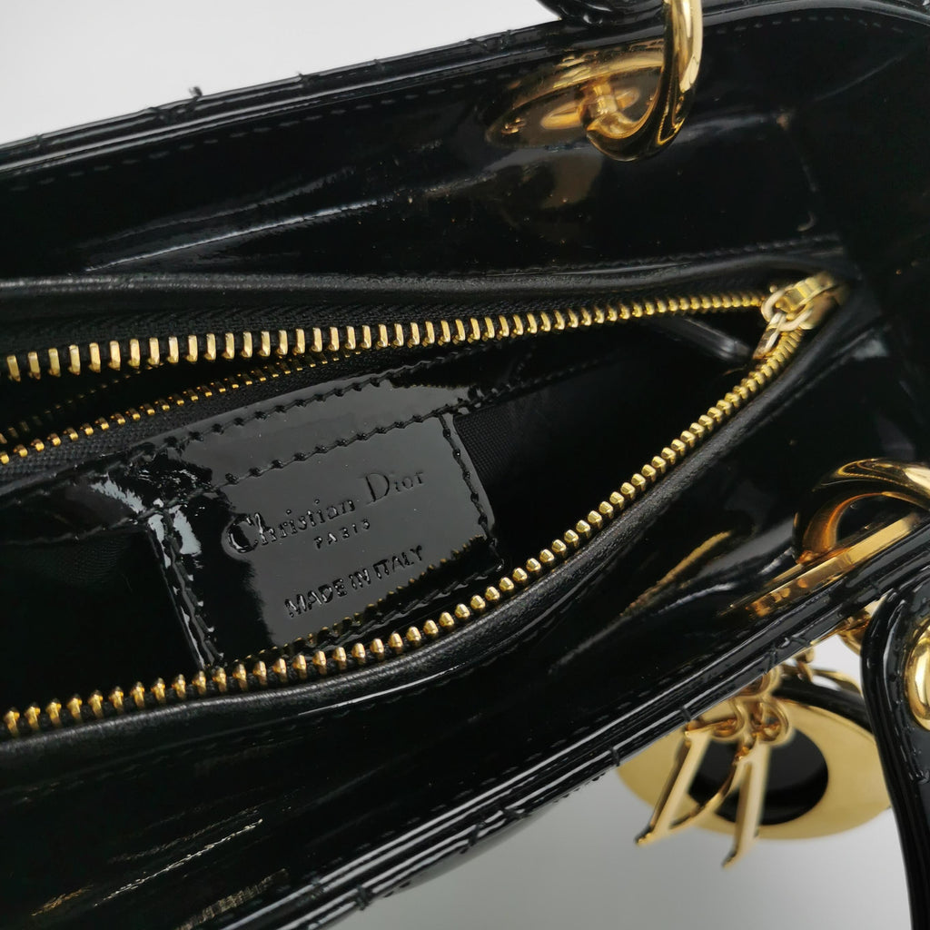 Dior Lady Dior Medium Patent