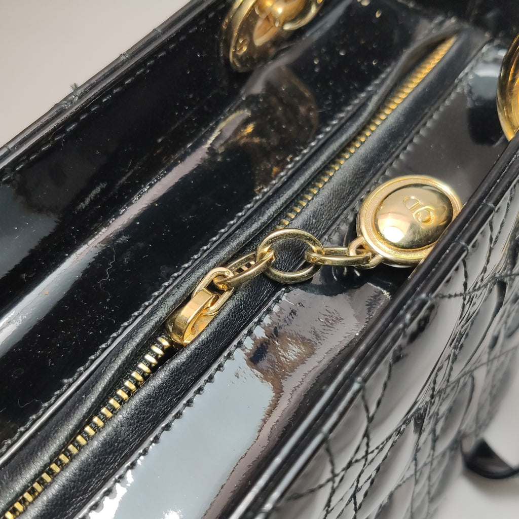 Dior Lady Dior Medium Patent