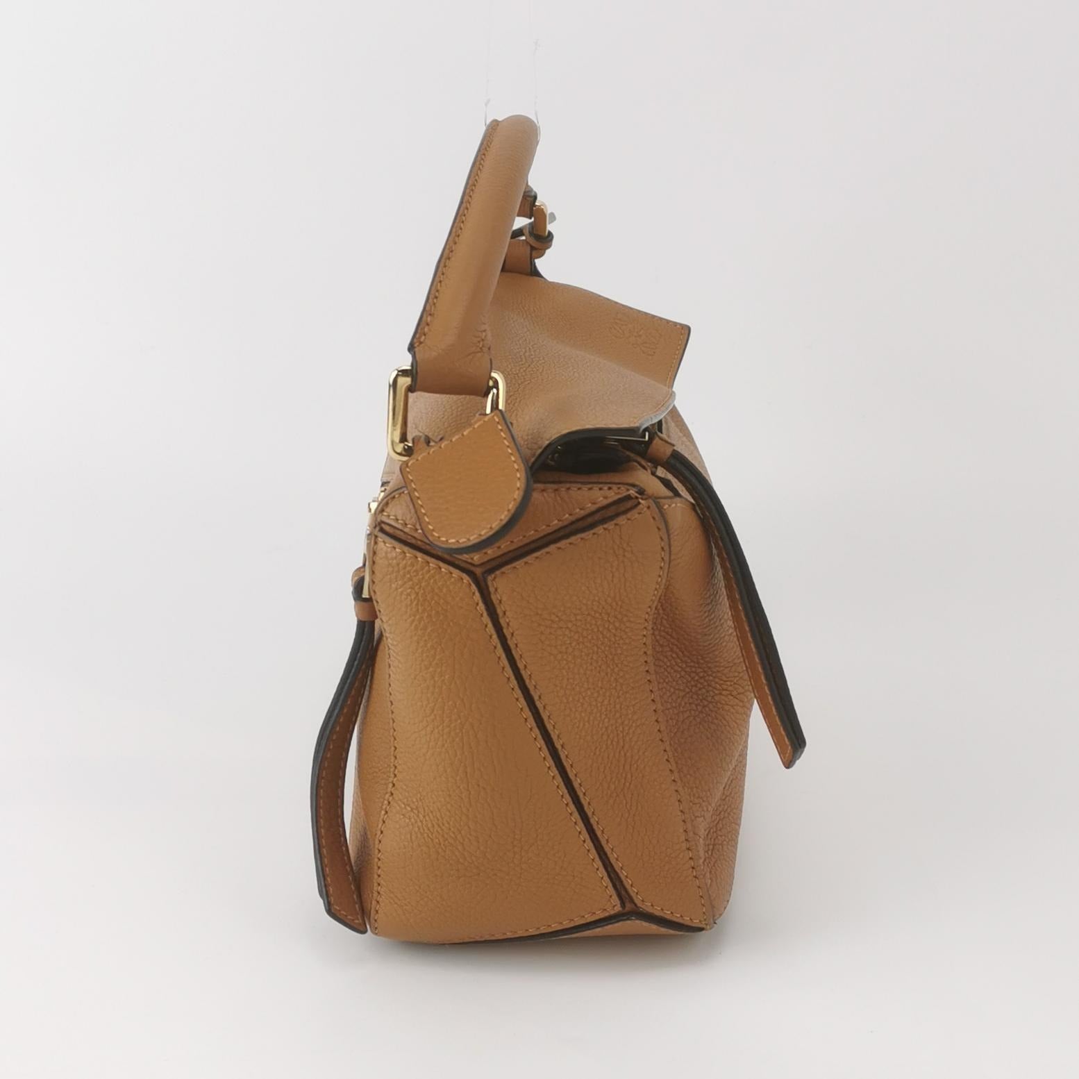 Loewe Puzzle Small Grained Caramel