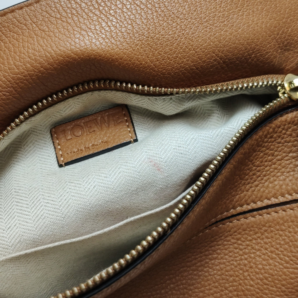 Loewe Puzzle Small Grained Caramel