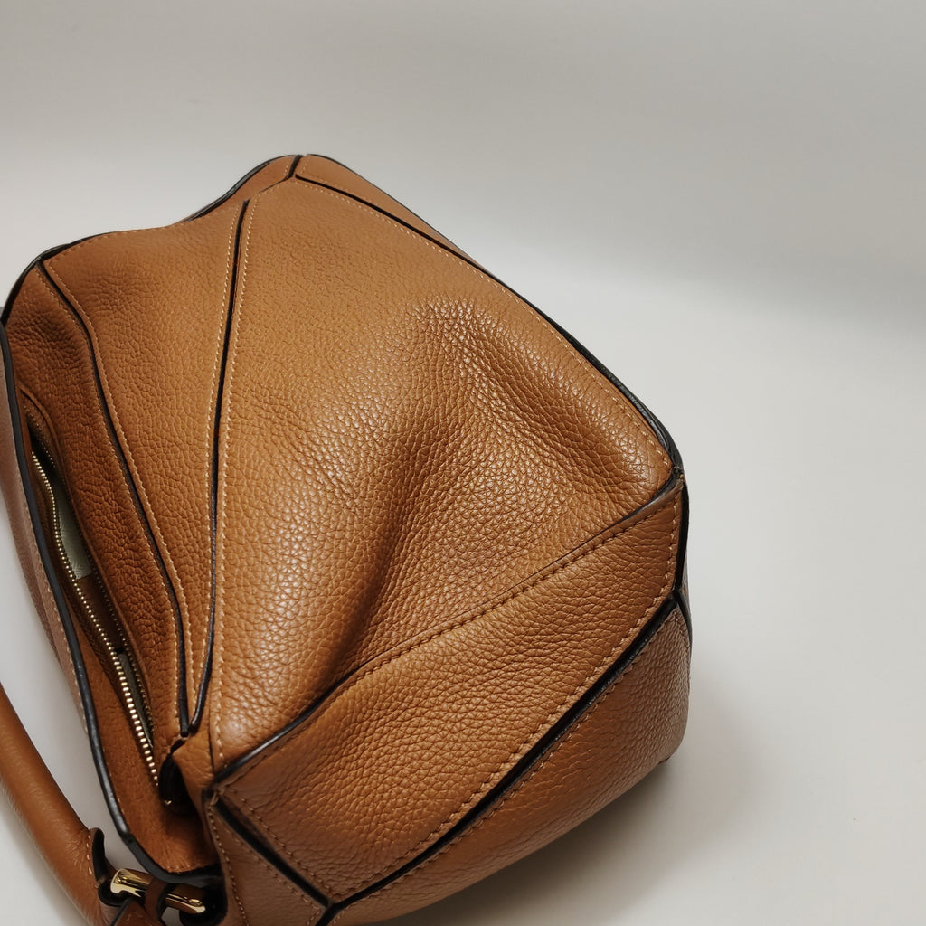 Loewe Puzzle Small Grained Caramel
