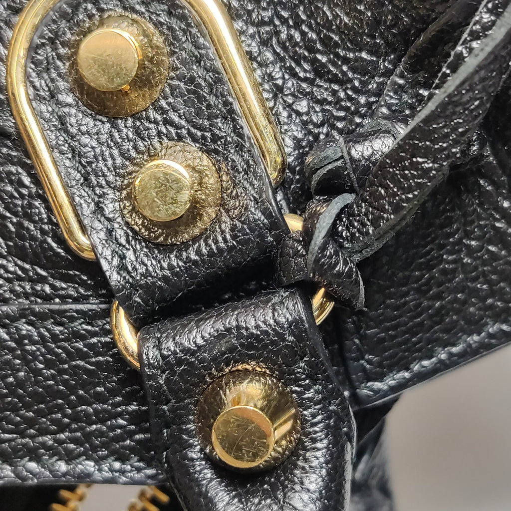Balenciaga Mini City Metallic Edge Black