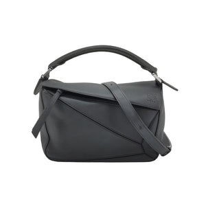 Loewe Puzzle Small Classic Calfskin Black SHW